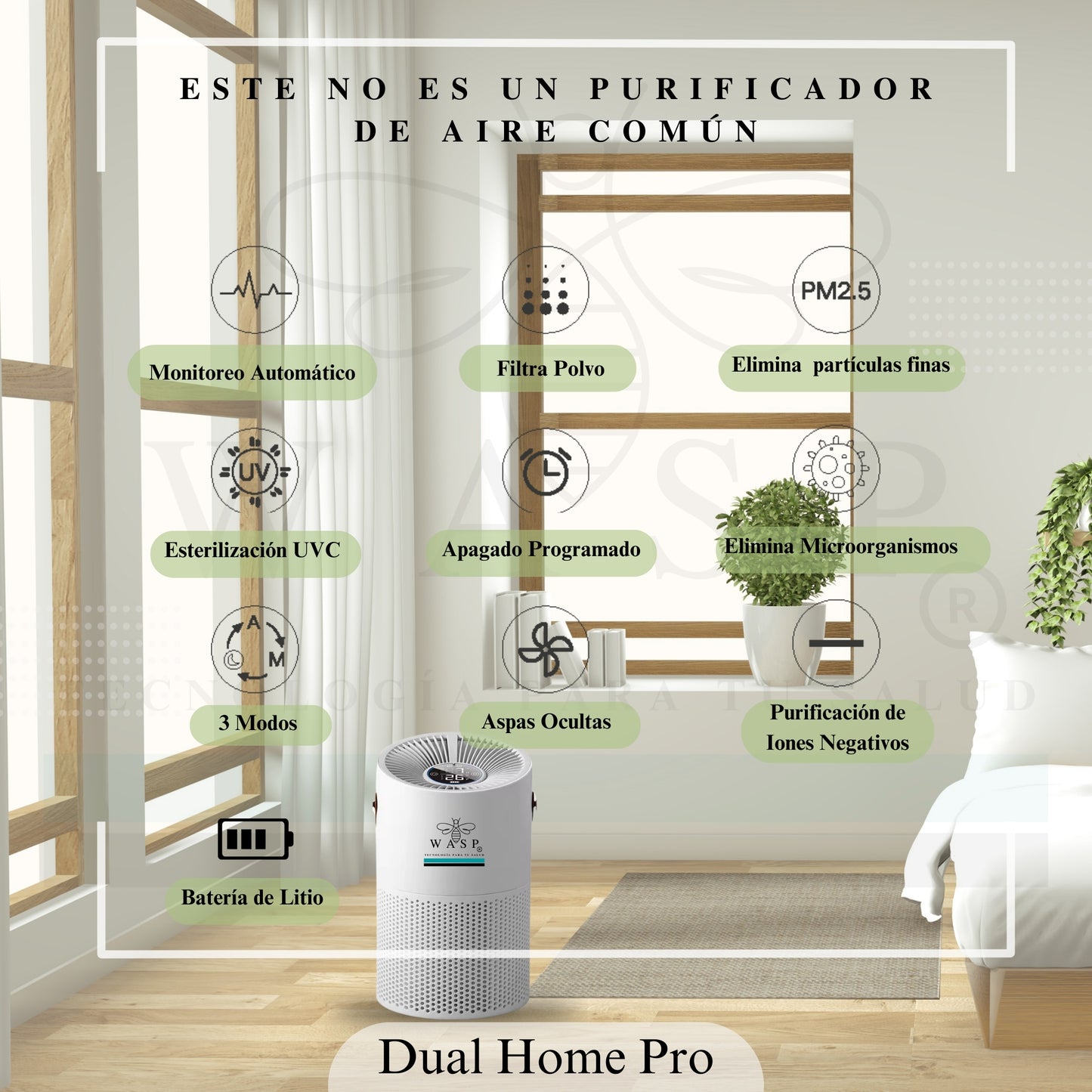 Purificador de Aire Dual Home Pro - MI WASP