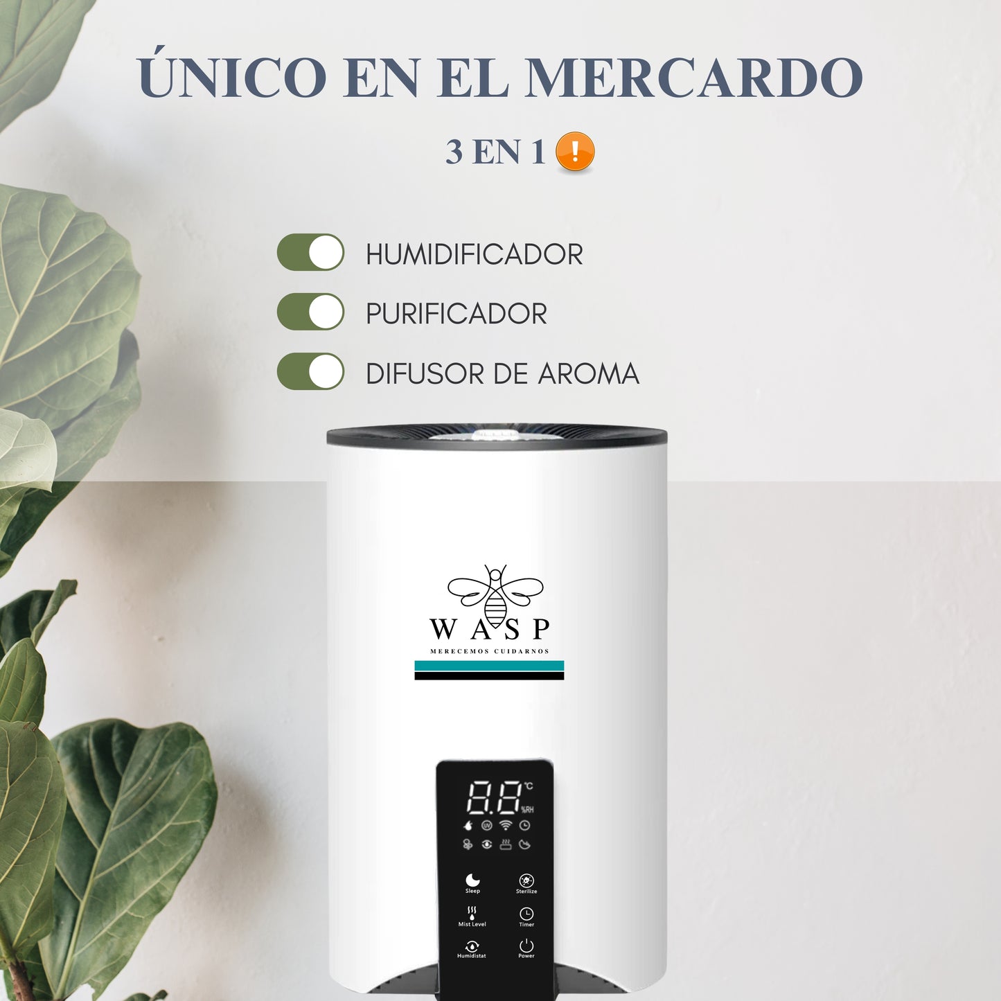 Humidificador Ultra Smart Wasp con Función Purificadora - MI WASP