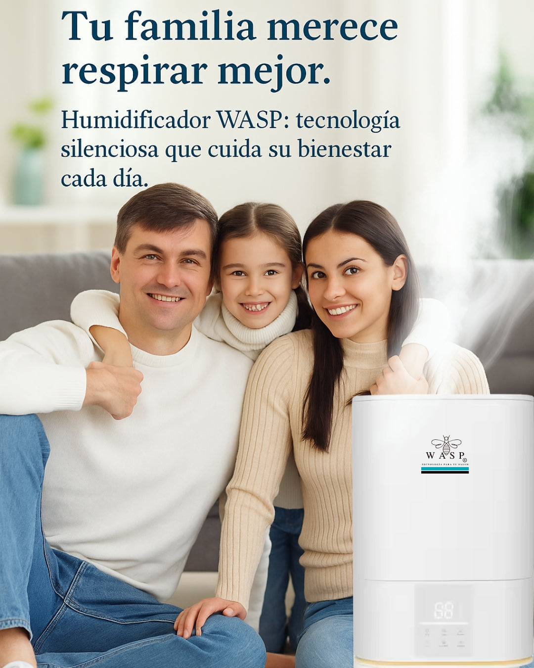 Humidificador Versa Smart con Función Purificadora y Difusor de Aroma