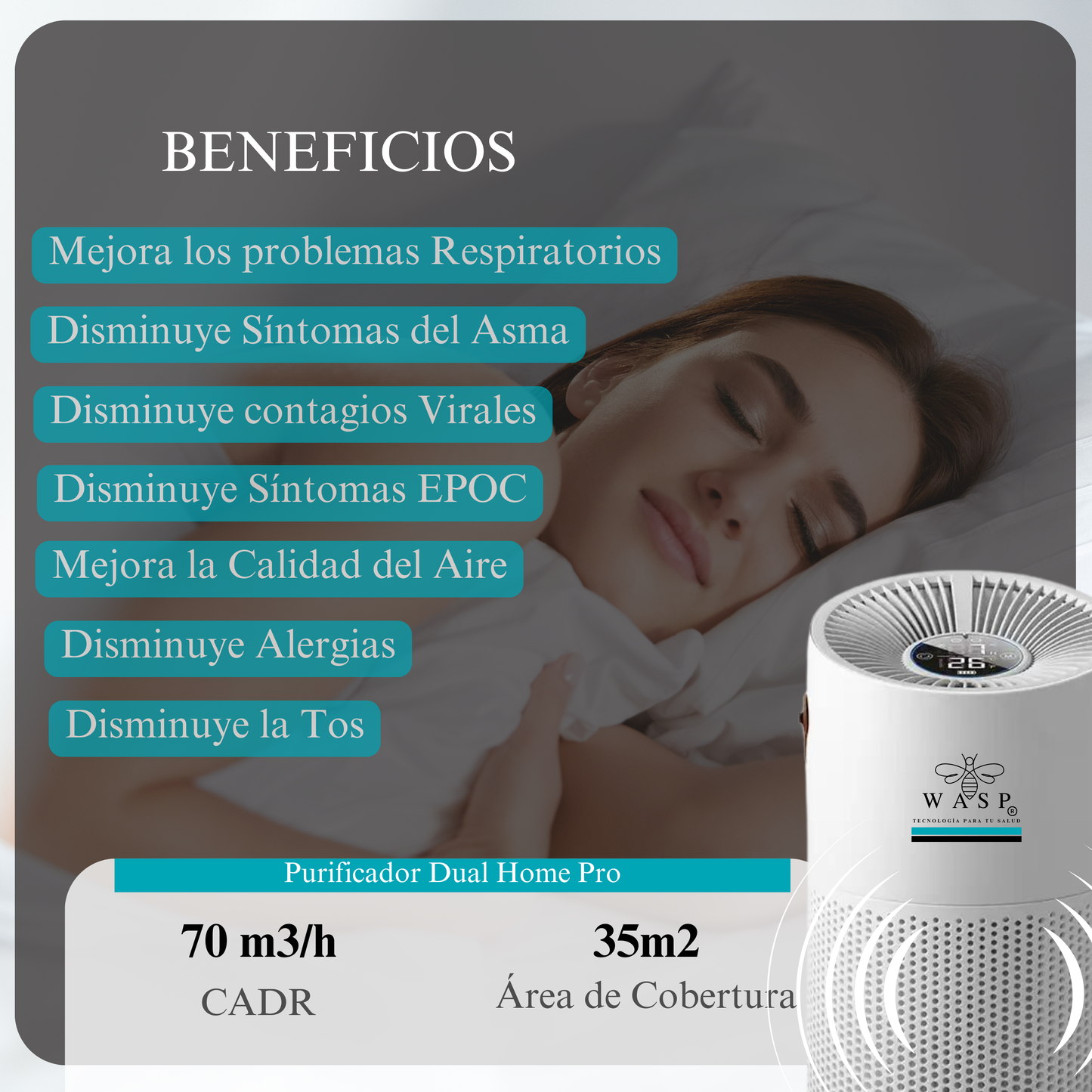 Purificador de Aire Dual Home Pro - MI WASP