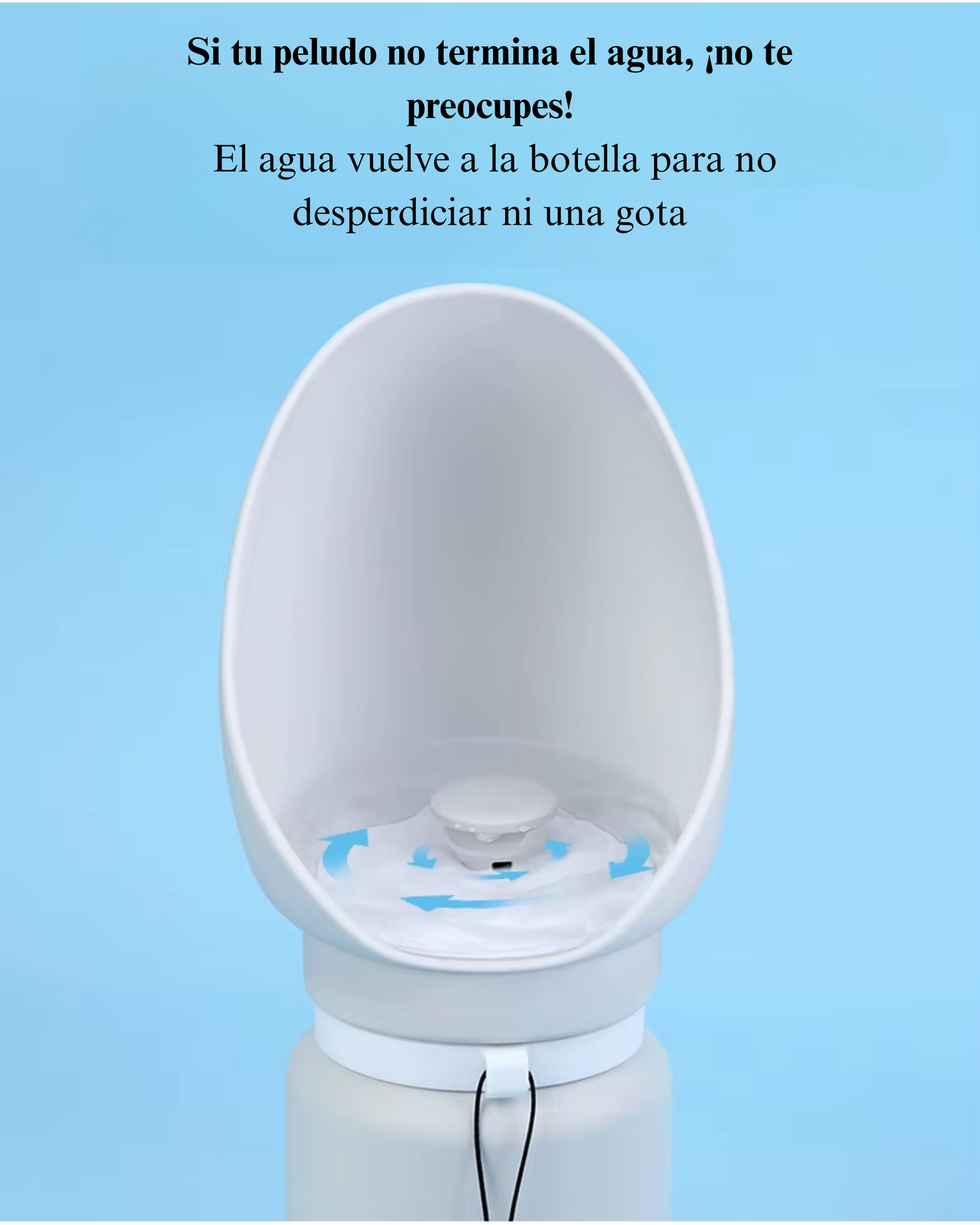 Botella de Agua Plegable Mascota