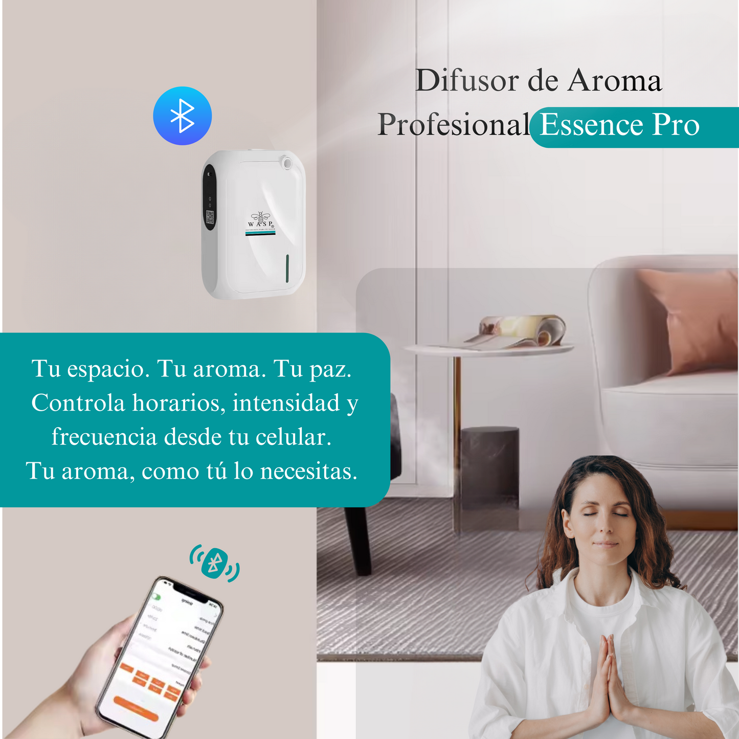Difusor de Aroma Wasp Essence Pro - Nebulizador Profesional