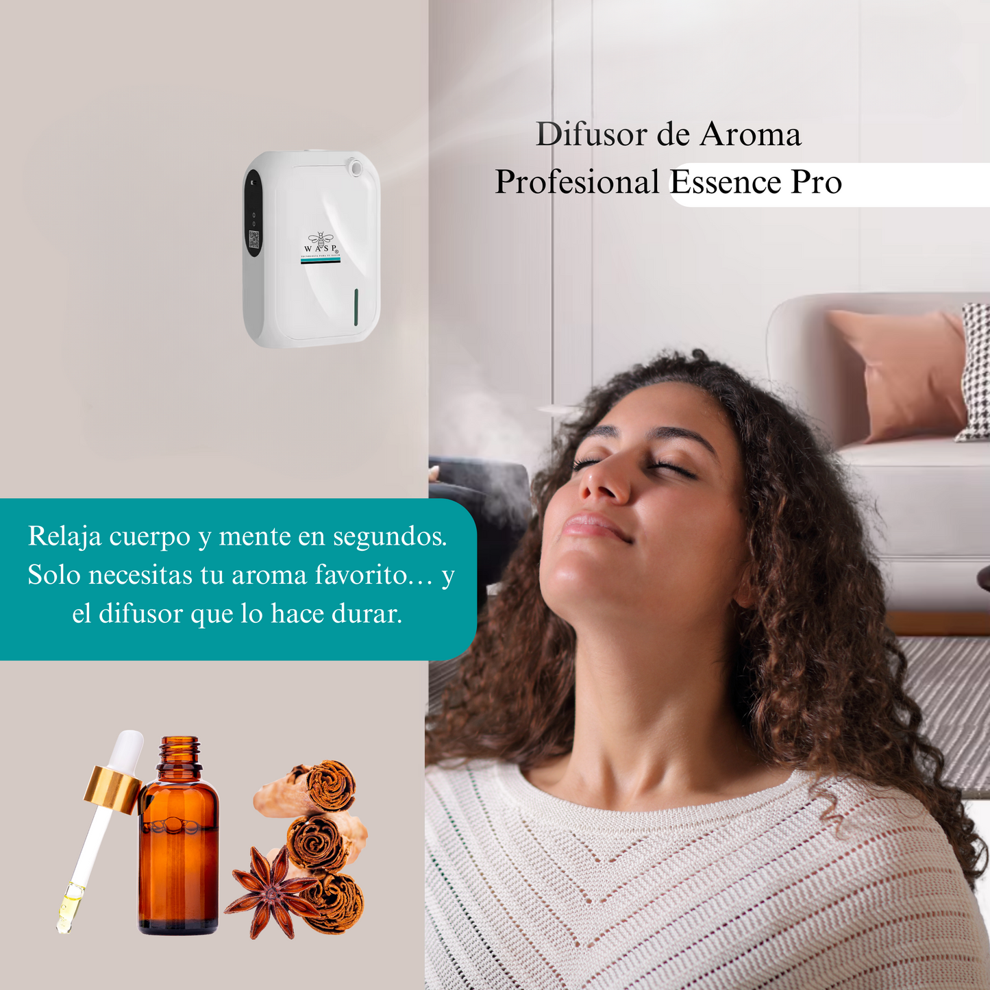Difusor de Aroma Wasp Essence Pro - Nebulizador Profesional