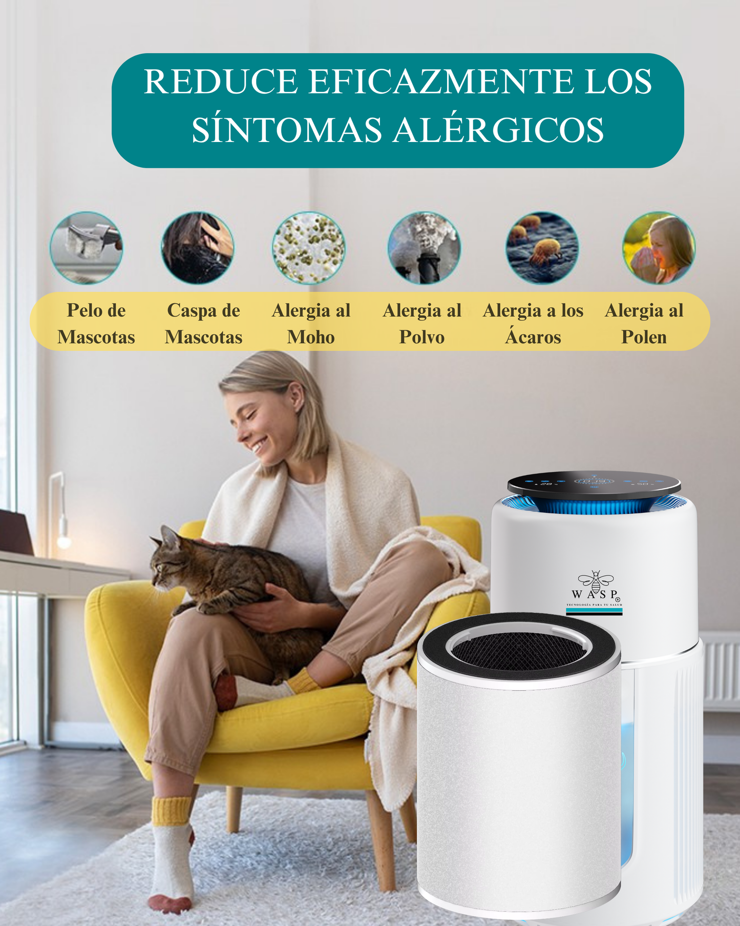 Filtro HEPA H13 Avanzado 4 en 1 para Family & Pet Pro