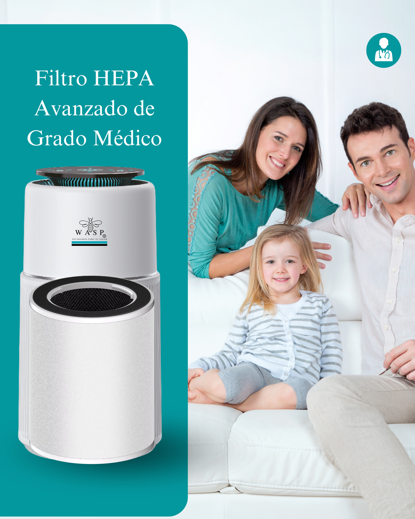 Filtro HEPA H13 Avanzado 4 en 1 para Family & Pet Pro