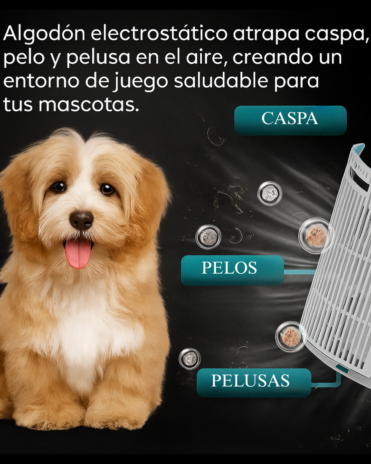 Filtro de Algodón Electroestático WASP – Pack x5 Unidades (Compatible Family & Pet Pro)