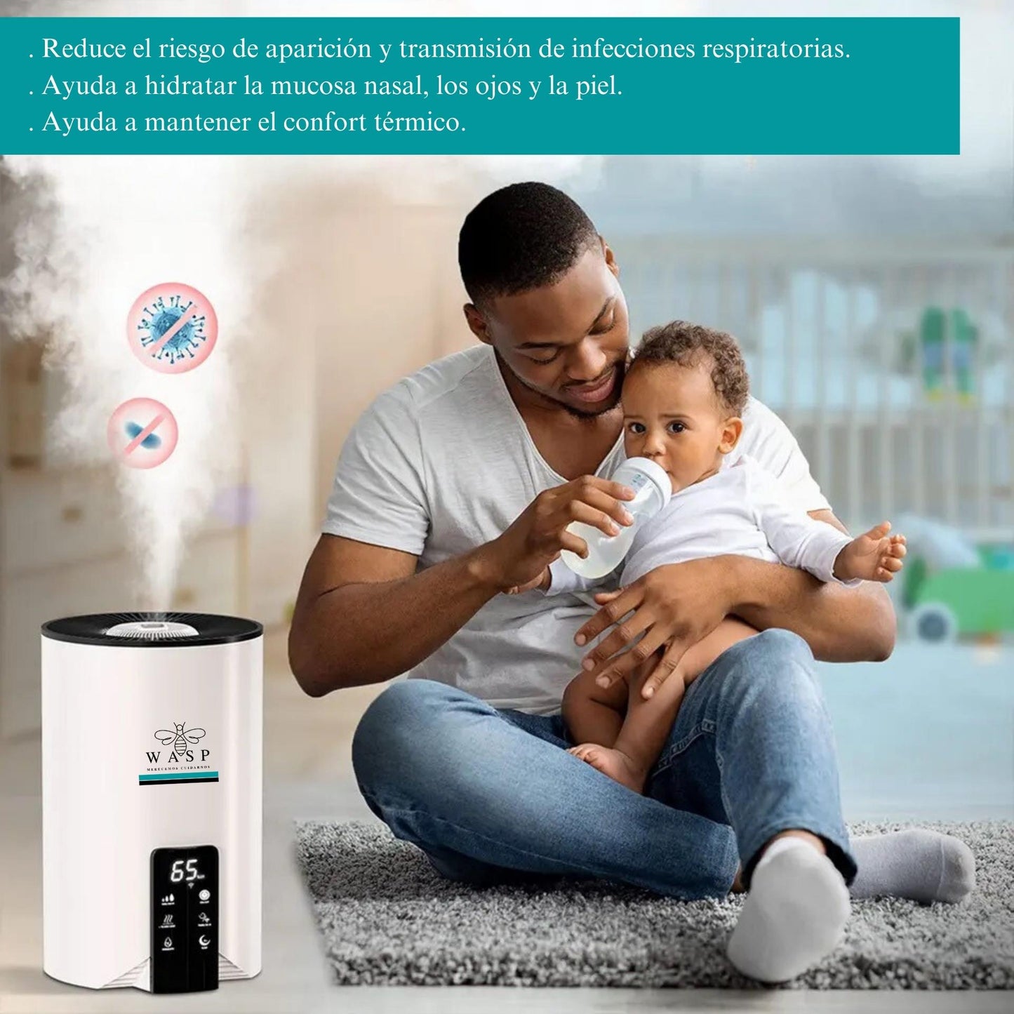 Humidificador Ultra Smart Wasp con Función Purificadora - MI WASP