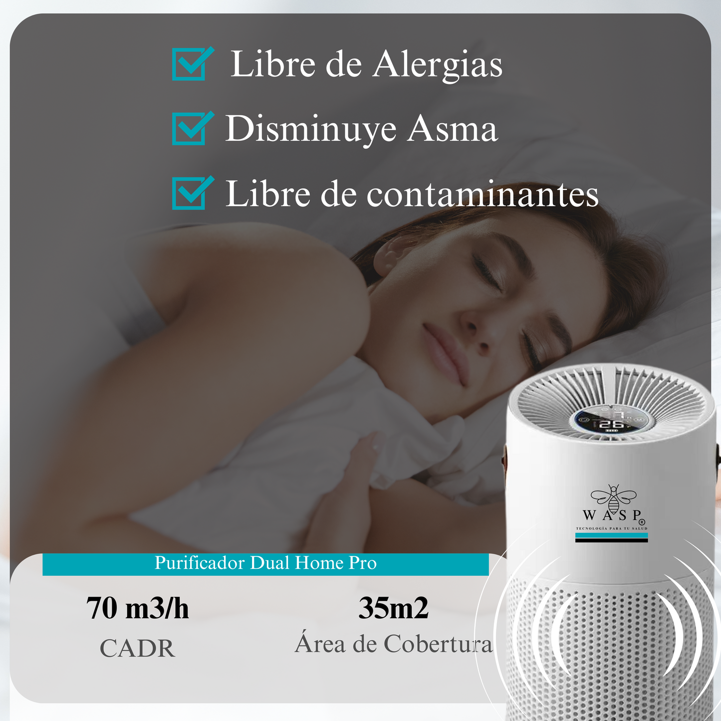 Purificador de Aire Dual Home Pro - MI WASP