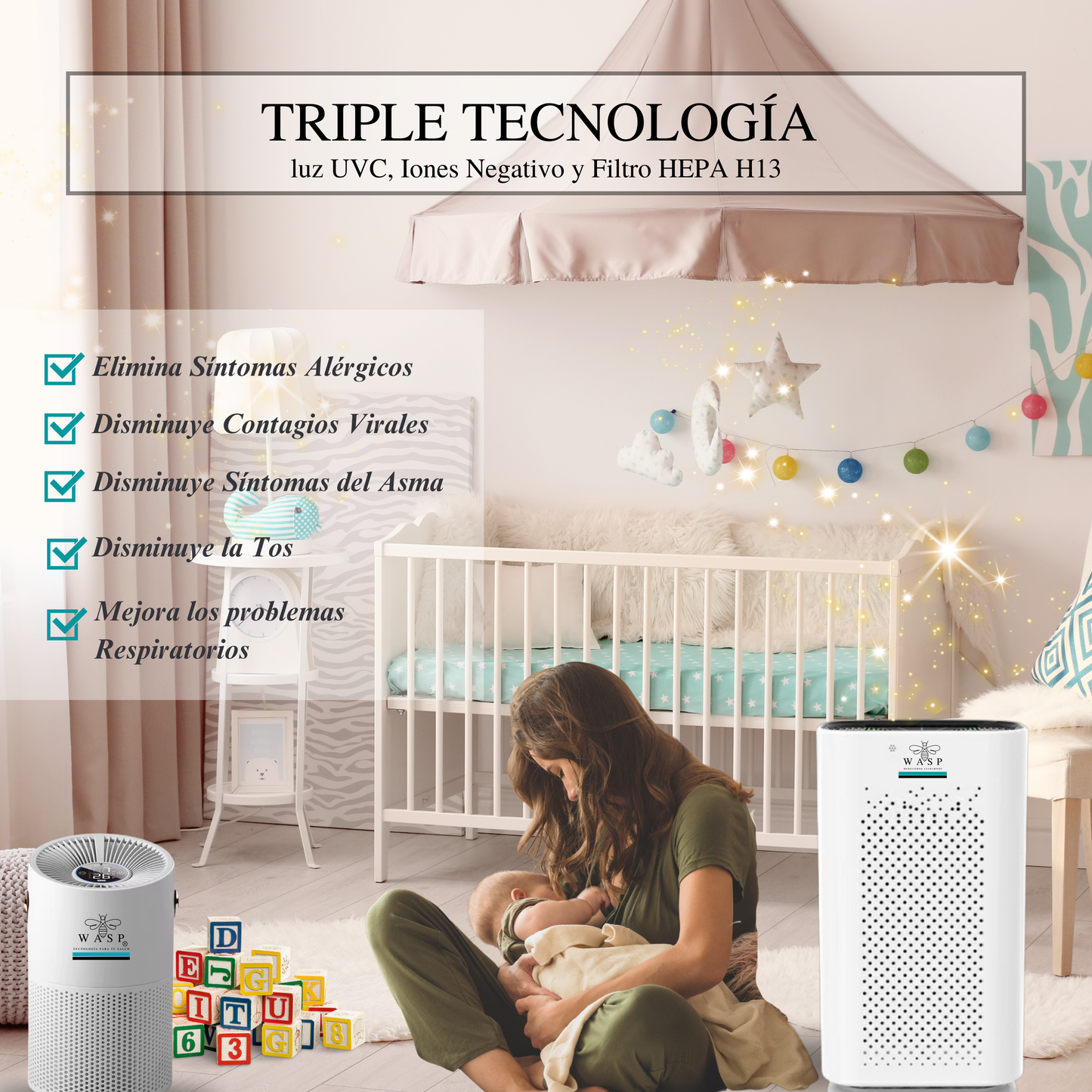 Pack Alérgico: Purificadores Smart Wasp y Dual Home Pro / Solución Integral - MI WASP
