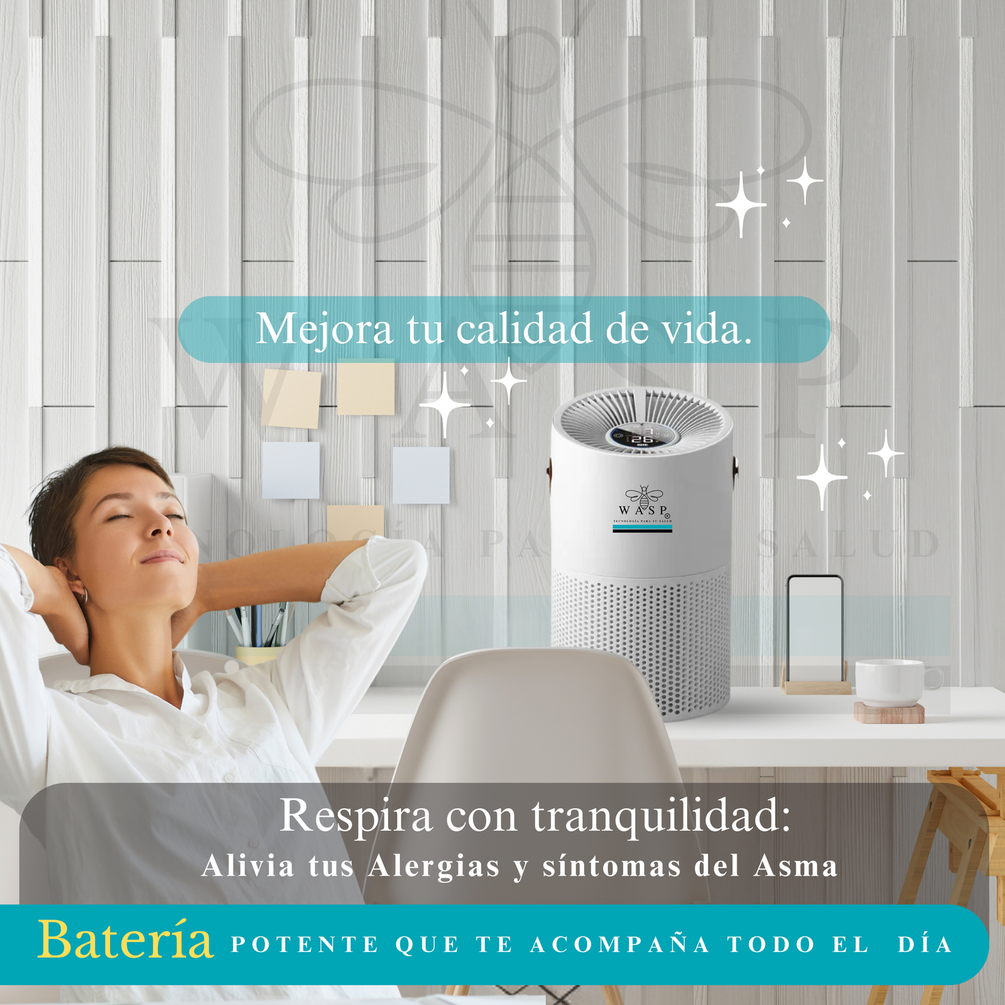 Pack Alérgico: Purificadores Smart Wasp y Dual Home Pro / Solución Integral - MI WASP