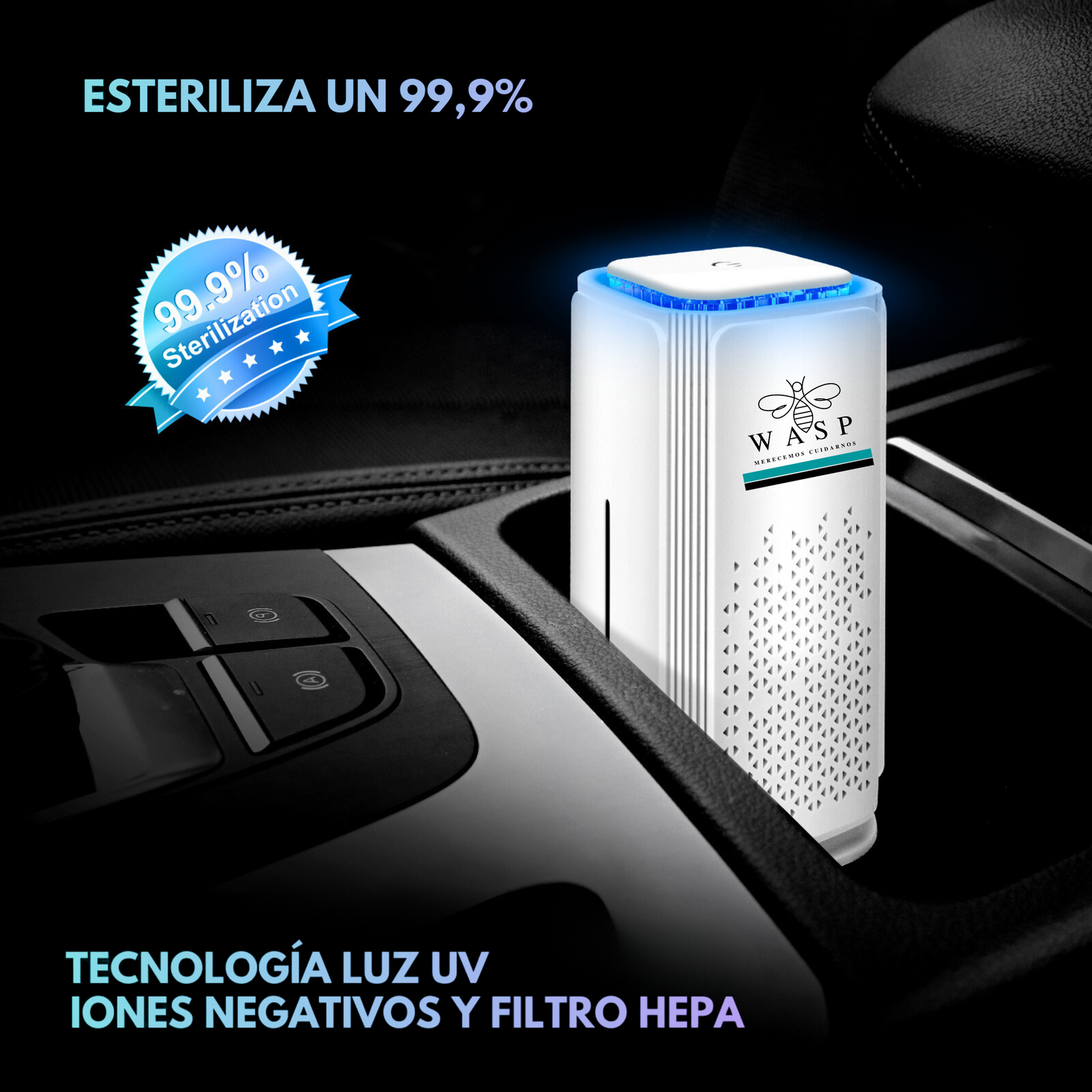 Purificador De Aire Portátil Con Triple Tecnología - MI WASP