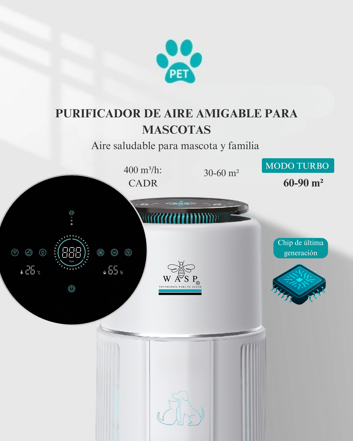 Purificador de Aire Family & Pet Pro - Avanzado