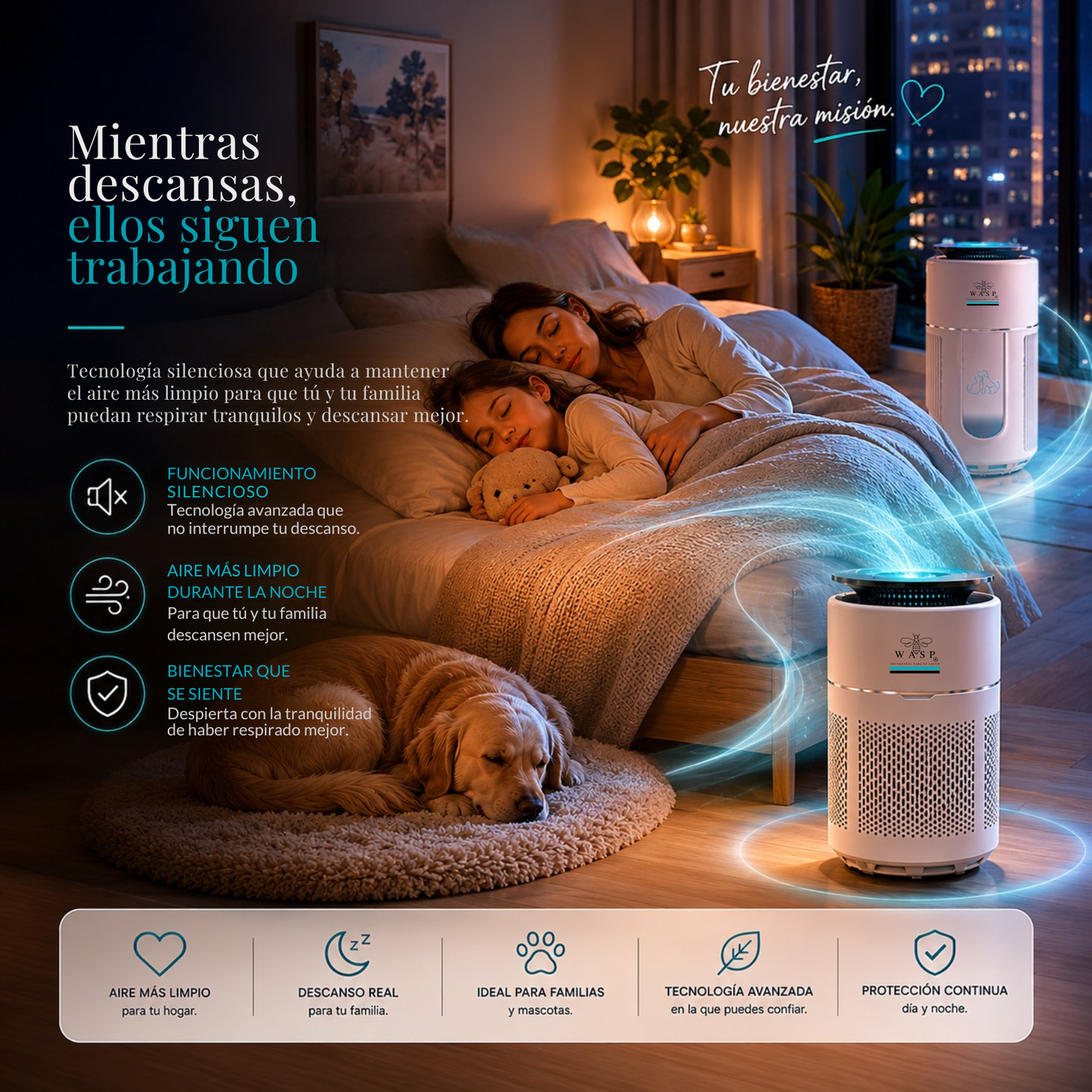 Pack Protección Avanzada: Purificador Family & Pet + Mi Power Pro