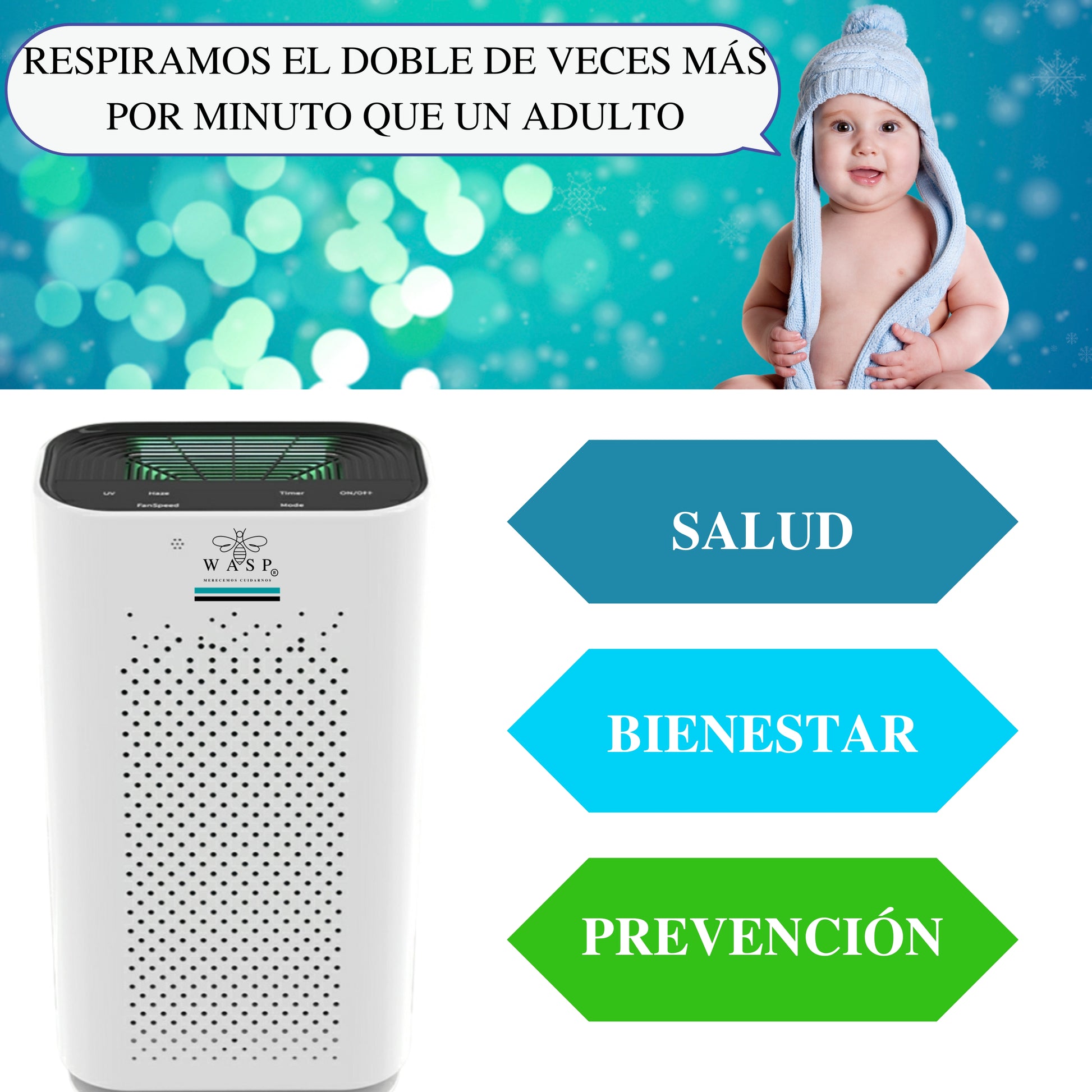 Purificador De Aire Smart Wasp - MI WASP