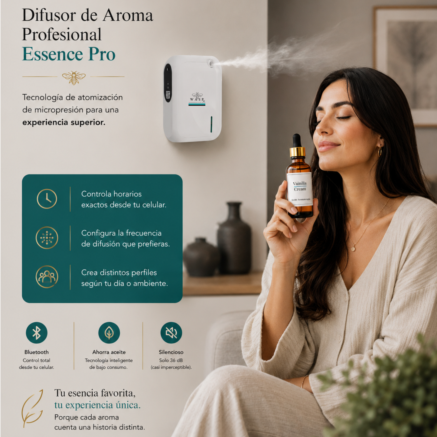 Difusor de Aroma Wasp Essence Pro - Nebulizador Profesional