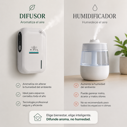 Difusor de Aroma Wasp Essence Pro - Nebulizador Profesional