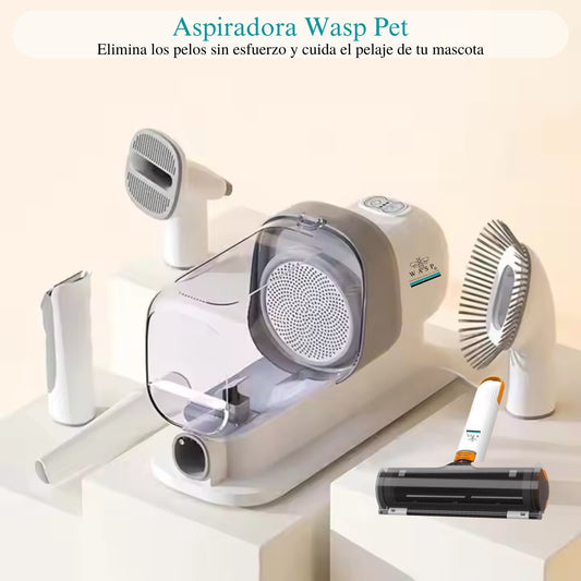 Aspiradora para Mascotas Wasp Pet 4 en 1 con Filtro HEPA + Rodillo Quitapelos