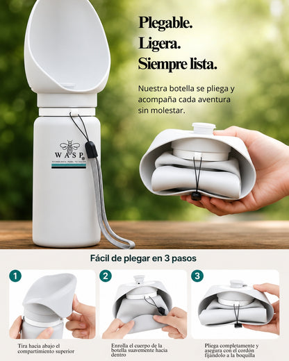 Botella de Agua Plegable Mascota