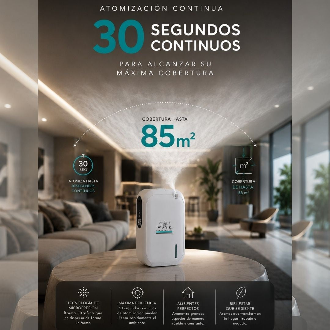 Difusor de Aroma Wasp Essence Pro - Nebulizador Profesional