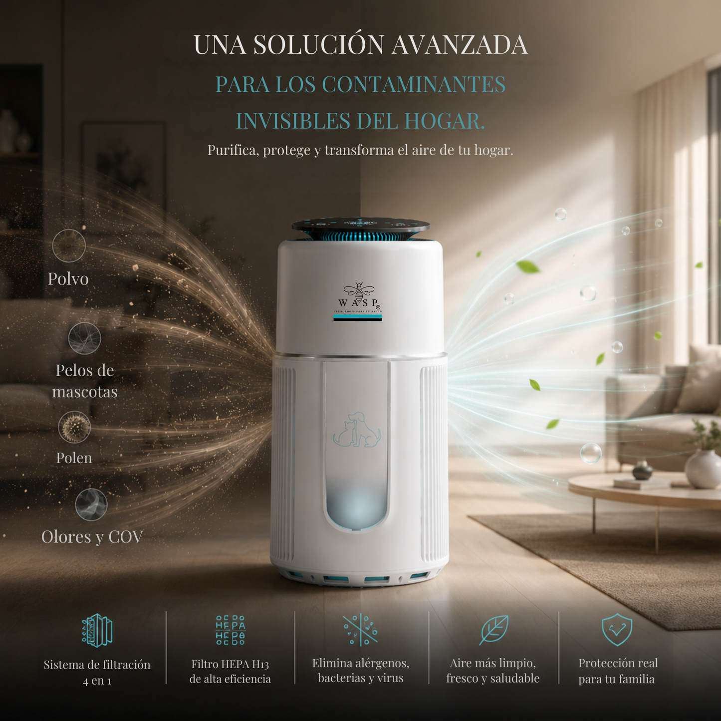 Purificador de Aire Family & Pet Pro - Avanzado