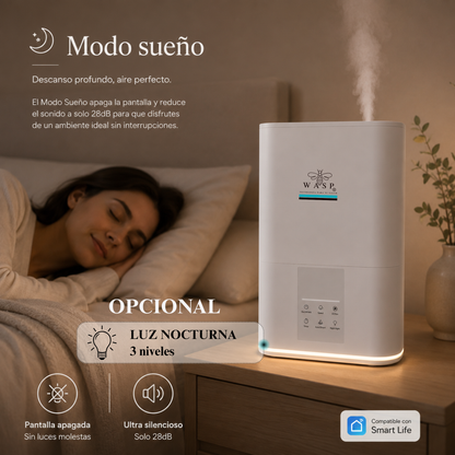 Humidificador Versa Smart con Función Purificadora y Difusor de Aroma