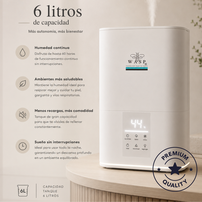 Humidificador Versa Smart con Función Purificadora y Difusor de Aroma