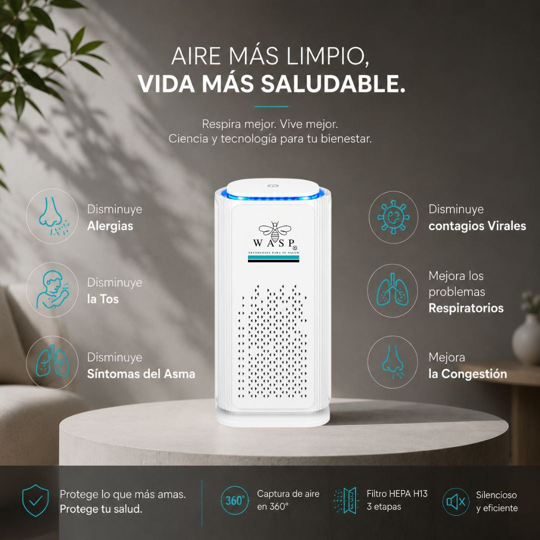 Pack Cyber: Aire limpio en cada espacio (Purificador Family + 2 Purificadores Portátiles)
