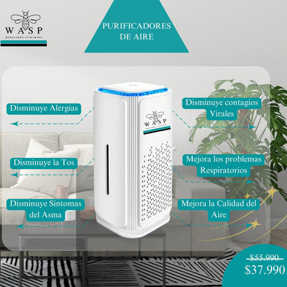 Purificador De Aire Portátil Con Triple Tecnología - MI WASP