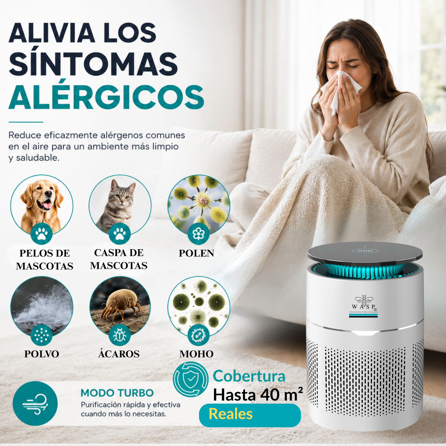 Purificador de Aire Mi Power Pro Wasp - WiFi