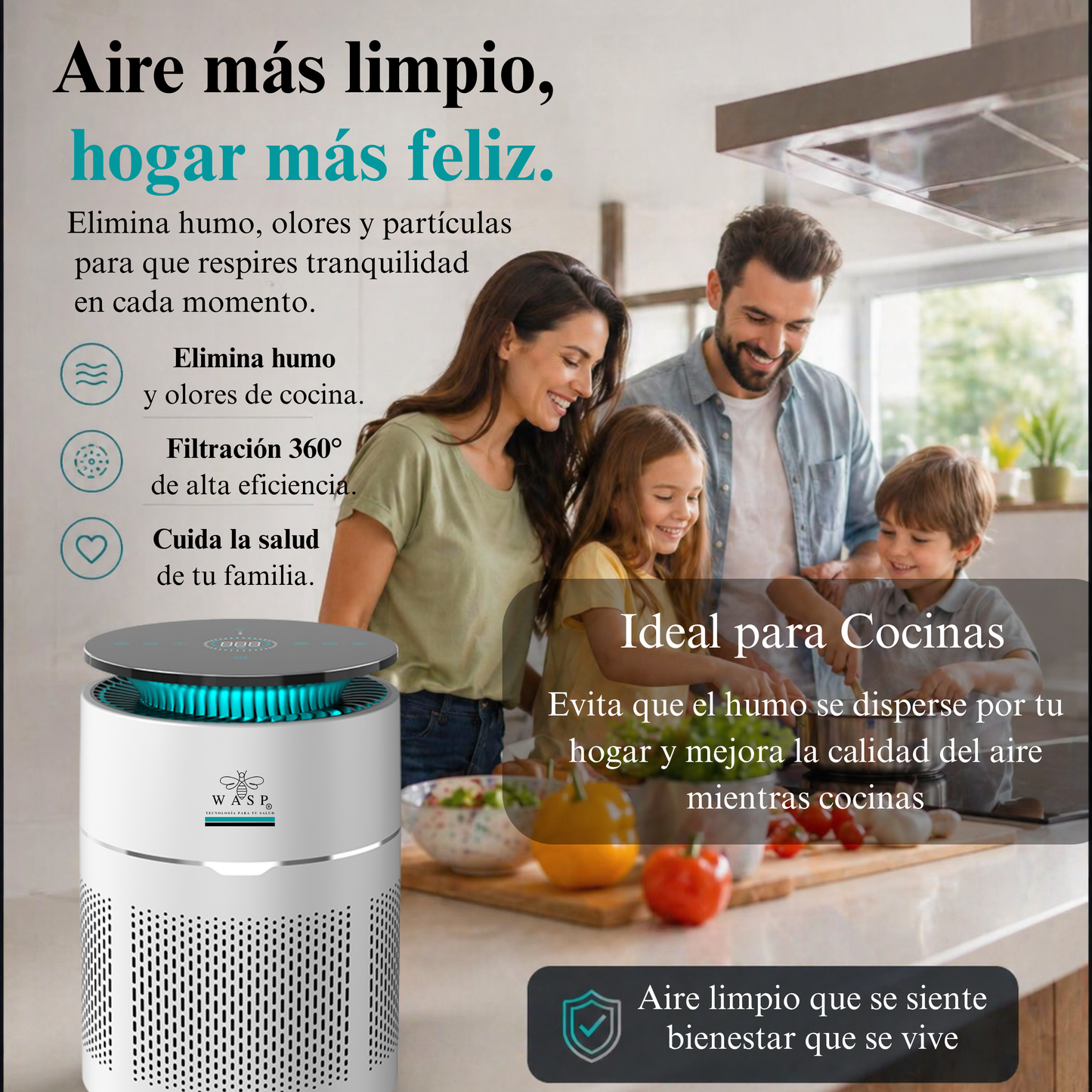 Purificador de Aire Mi Power Pro Wasp - WiFi