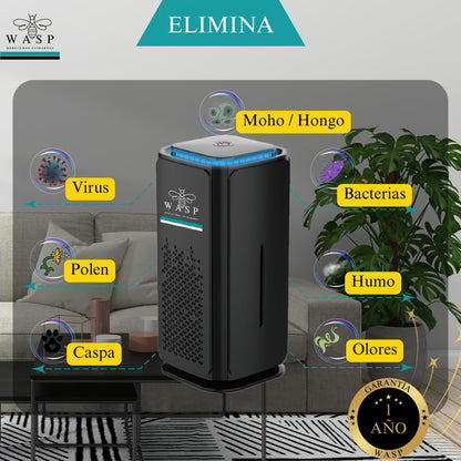 Purificador De Aire Portátil Con Triple Tecnología - MI WASP