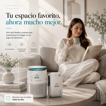 Pack Bienestar Pro: Aire limpio y una experiencia aromática premium
