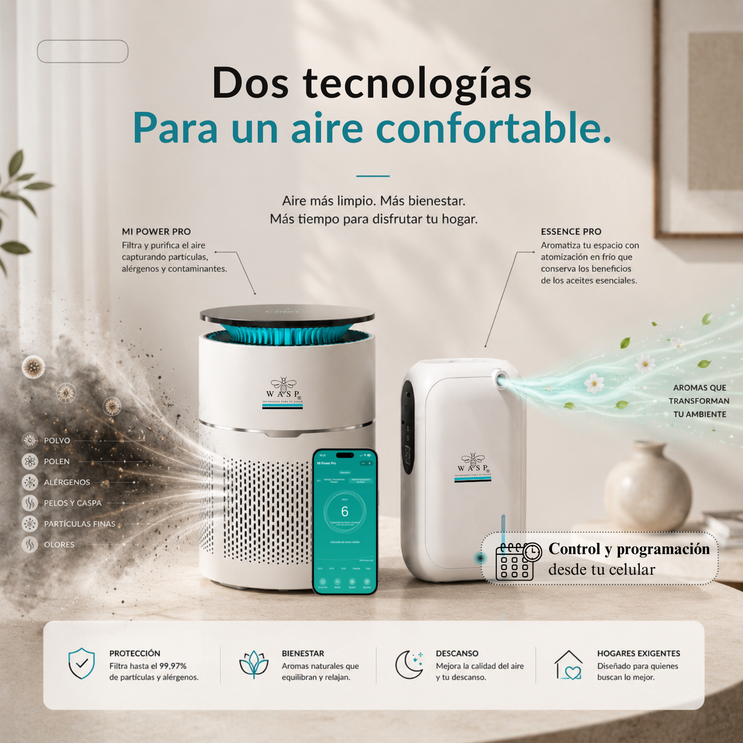 Pack Bienestar Pro: Aire limpio y una experiencia aromática premium