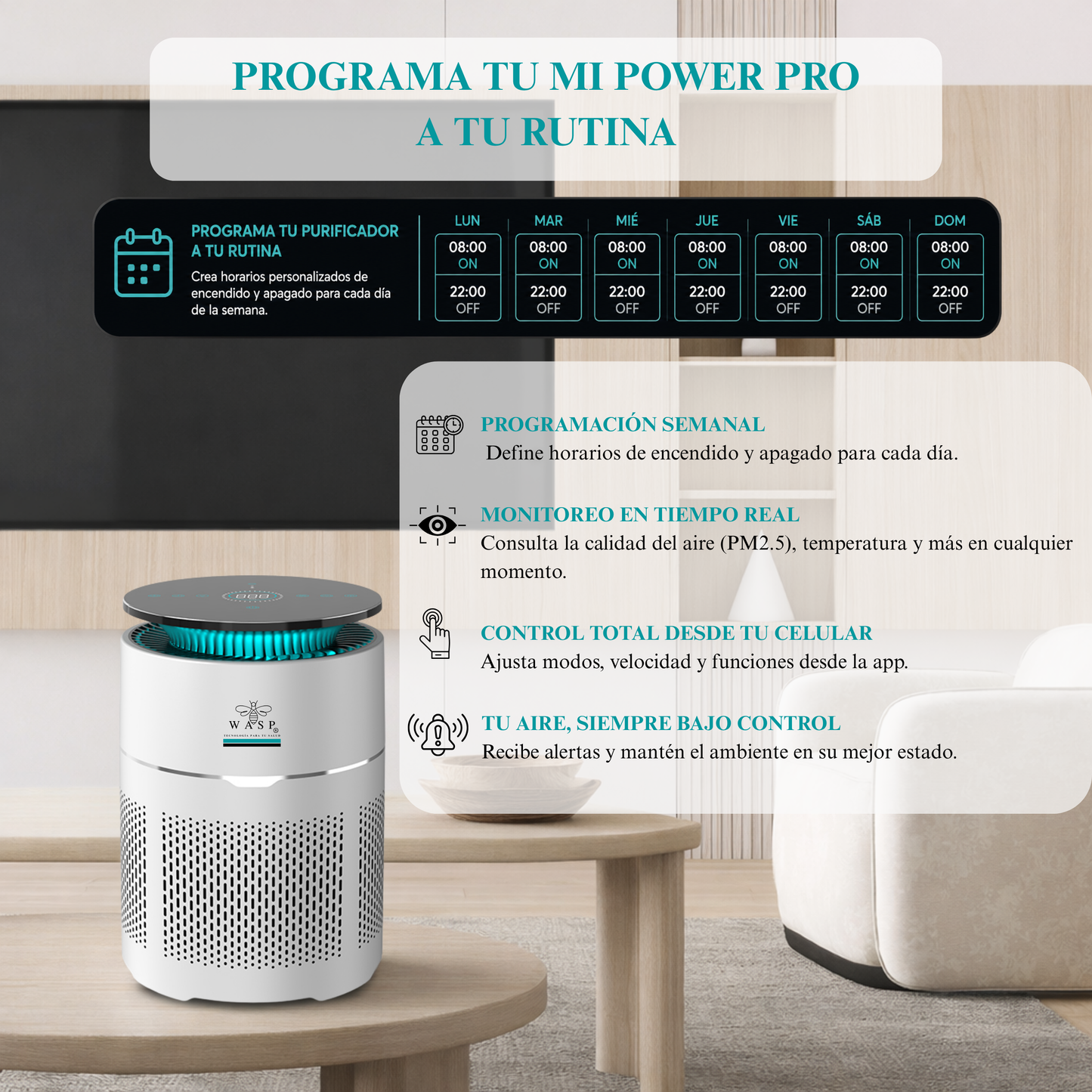 Purificador de Aire Mi Power Pro Wasp