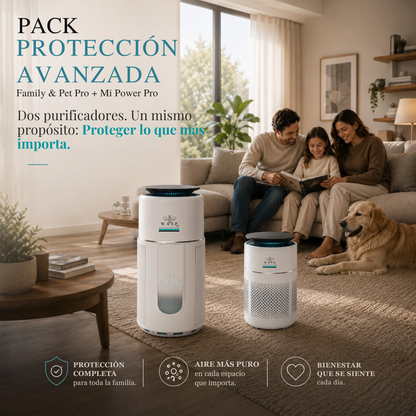 Pack Protección Avanzada: Purificador Family & Pet + Mi Power Pro