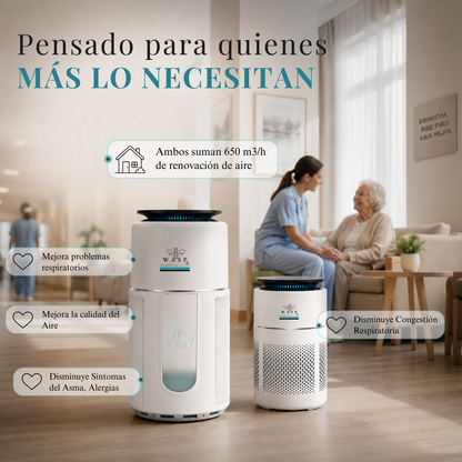 Pack Protección Avanzada: Purificador Family & Pet + Mi Power Pro